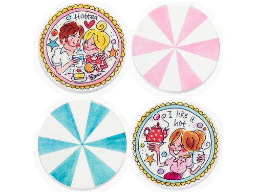 Blond Amsterdam - Even Bijkletsen: Coaster Set van 4 - afbeelding 2