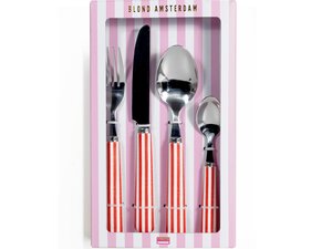Blond Amsterdam - Even Bijkletsen: Cutlery Set Red - afbeelding 1