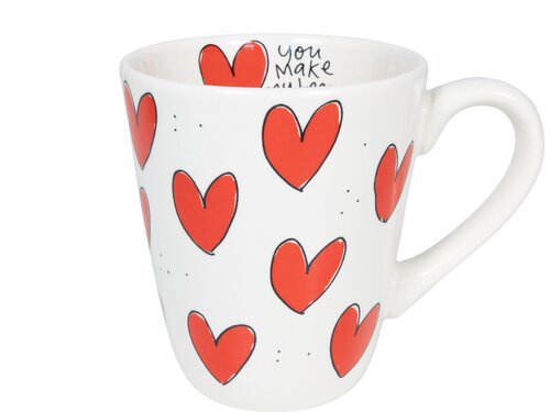 Blond Amsterdam - Even Bijkletsen: Mug Red Hearts - 0,35 L - afbeelding 1