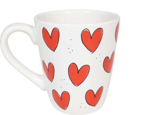 Blond Amsterdam - Even Bijkletsen: Mug Red Hearts - 0,35 L - afbeelding 3
