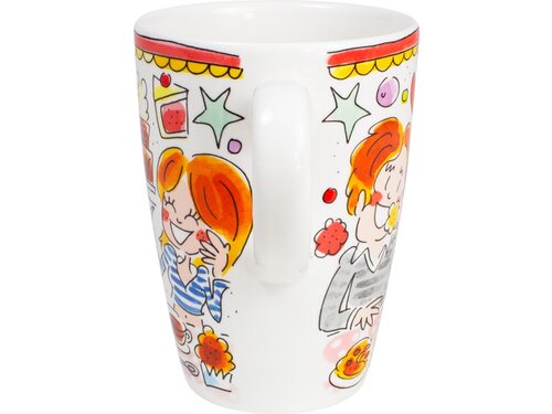 Blond Amsterdam - Even Bijkletsen: XL Mug Dark Pink - 0.5 L - afbeelding 4