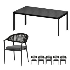 Ease Up Bo 6-zits tuinset zwart - afbeelding 1