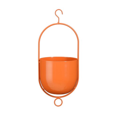 Bob pot hangend oranje - D 14 x H 36 cm