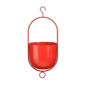 Bob pot hangend rood - D 14 x H 36 cm