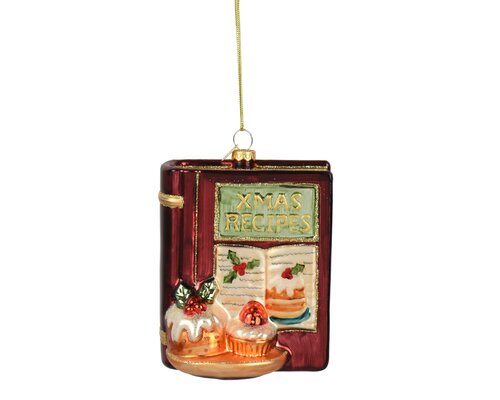 Boek glas - L8,5xH10,7cm Meerkleurig