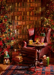 Boekenstapel met LED kunststof - H27cm - afbeelding 3
