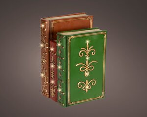 Boekenstapel met LED kunststof - H27cm - afbeelding 1