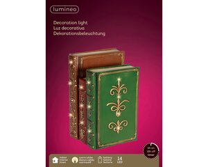 Boekenstapel met LED kunststof - H27cm - afbeelding 5