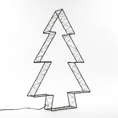 Anna's Collection lichtlijn boom zwart 3d - H 56 x D 7 cm