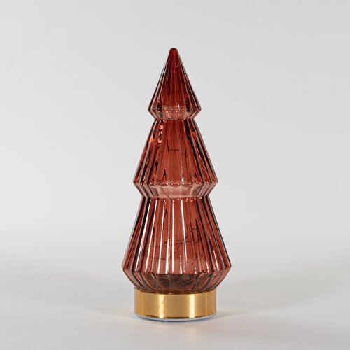 Boom glas 23.5x10cm bordeaux