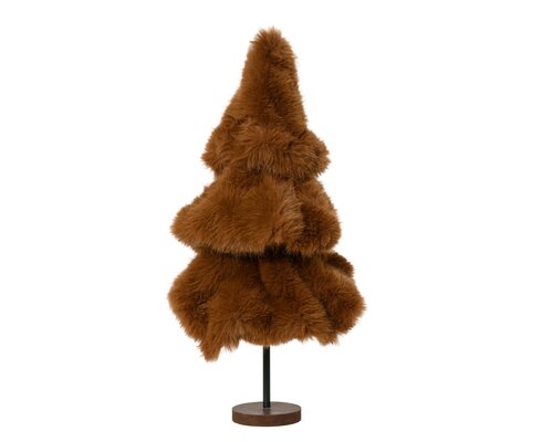 Boom kunstbont - D33xH60cm Chocoladebruin