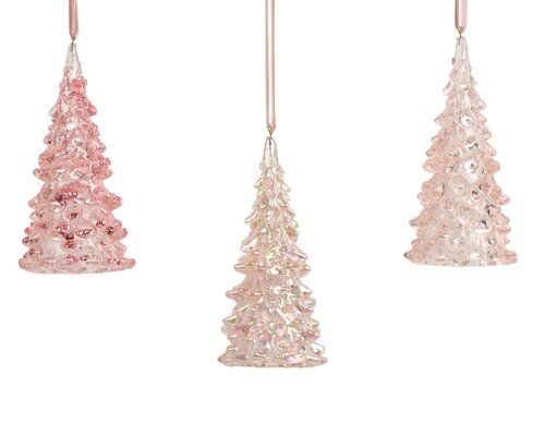 Boom kunststof - B5,5xH12cm Roze - 3 Varianten