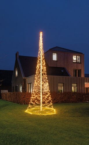 Boom voor vlaggenmast D 200 x H 600 cm 1240L warm Flash 10m timer IP44 31V