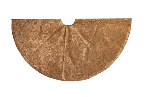 Boomkleed barok fluweel 120cm goud