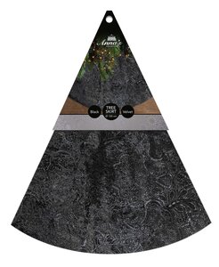Boomkleed barok fluweel 120cm zwrt - afbeelding 3