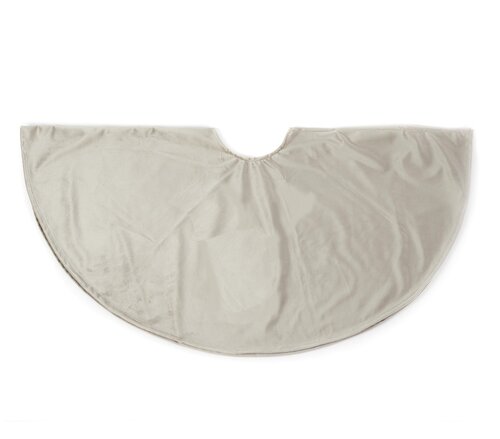 Boomkleed fluweel 120cm taupe - afbeelding 1