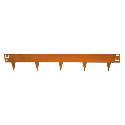 Borderrand cortenstaal - L 106 x H 16 (8+8) cm