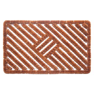 Borstelmat kokos/metaal 40 x 60 cm
