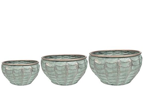 Bowl set van 3 Esmee ice green D38 H18