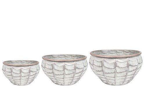 Bowl set van 3 Esmee ice grey D38 H18