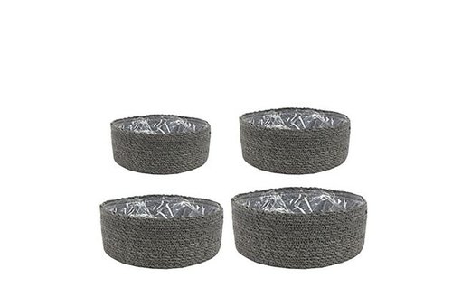 Bowl set van 4 Stef grijs D29 H13