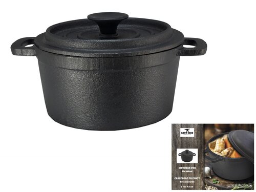 Braadpan gietijzer Ø14x7,5cm