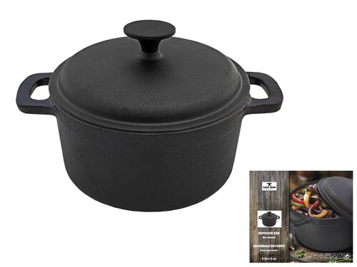 Braadpan gietijzer Ø20x9cm