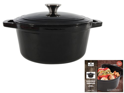 Braadpan gietijzer zwart Ø21cm 3,5L