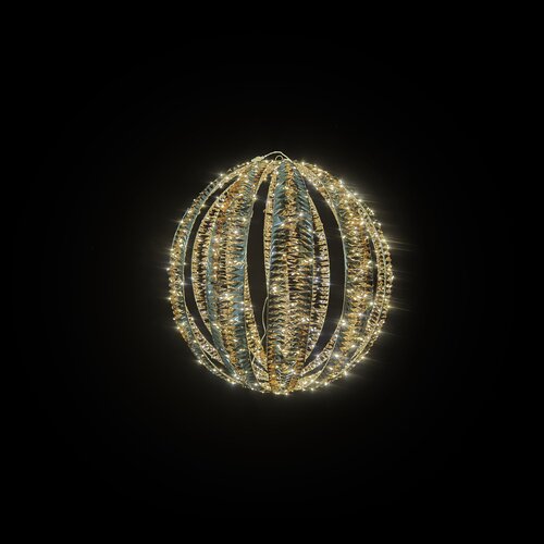 Brightside bal verlicht 480 lampjes shiny gold - D 40 cm