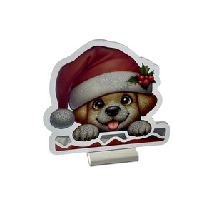 Brightside Infinity light Day&Night Hond uit schoorsteen B 32 x H 30 cm - afbeelding 1