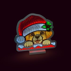 Brightside Infinity light Day&Night Hond uit schoorsteen B 32 x H 30 cm - afbeelding 2