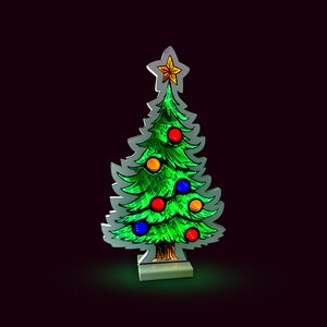 Brightside Infinity light Day&Night Kerstboom deco B 38 x H 66 cm - afbeelding 2