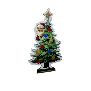Brightside Infinity light Day&Night Kerstboom met kerstman B 66 x H 38 cm - afbeelding 1