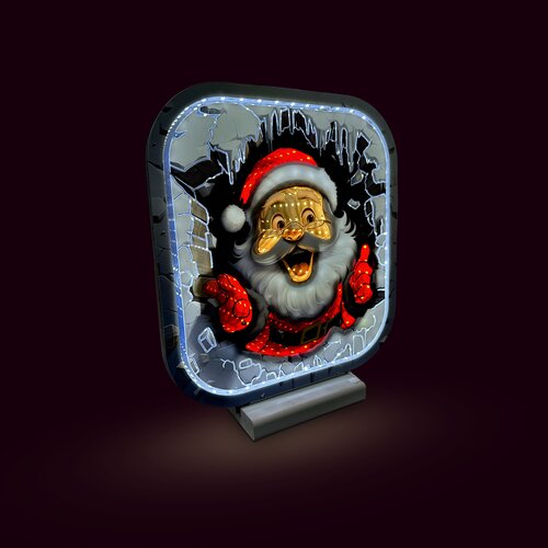 Brightside Infinity light Day&Night Kerstman B 25 x H 30 cm - afbeelding 2
