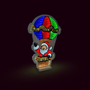Brightside Infinity light Day&Night Kerstman in luchtballon B 27 x H 40 cm - afbeelding 2