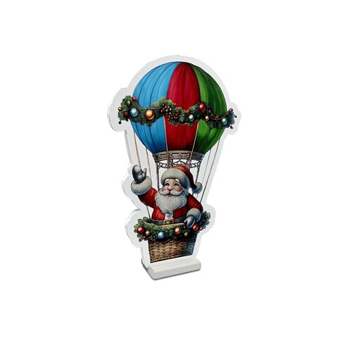Brightside Infinity light Day&Night Kerstman in luchtballon B 27 x H 40 cm - afbeelding 1