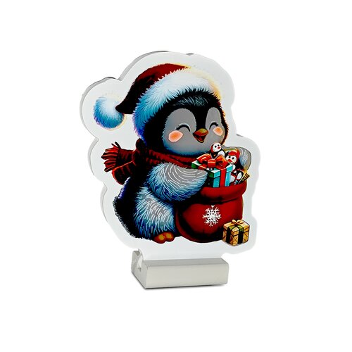 Brightside Infinity light Day&Night Penguin met cadeaus B 18 x H 20 cm - afbeelding 1