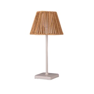 Brightside Tafellamp natural usb-oplaadbaar - D15xH36,5cm - afbeelding 1