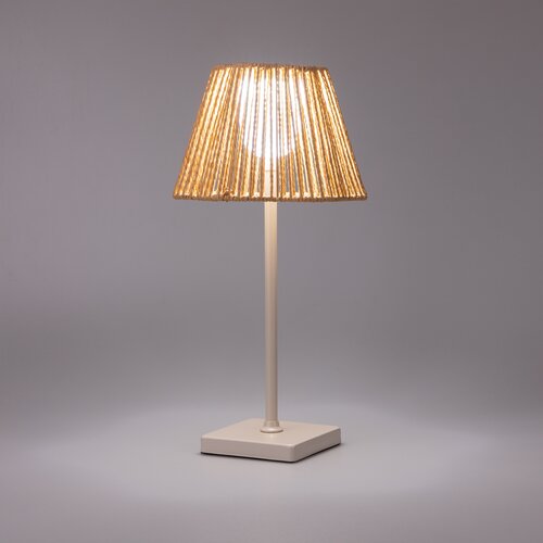 Brightside Tafellamp natural usb-oplaadbaar - D15xH36,5cm - afbeelding 2