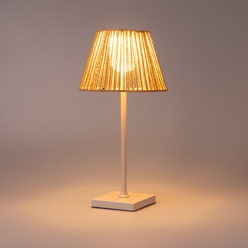 Brightside Tafellamp natural usb-oplaadbaar - D15xH36,5cm - afbeelding 3