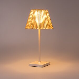 Brightside Tafellamp natural usb-oplaadbaar - D15xH36,5cm - afbeelding 3