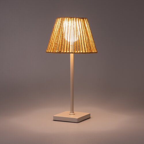 Brightside Tafellamp natural usb-oplaadbaar - D15xH36,5cm - afbeelding 4