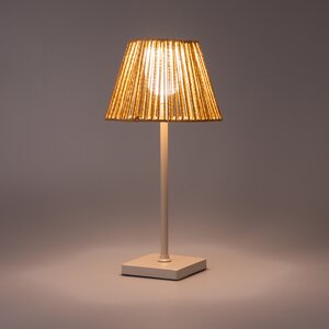 Brightside Tafellamp natural usb-oplaadbaar - D15xH36,5cm - afbeelding 4