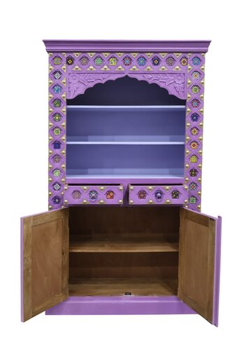Buffetkast - L120 x D43 x H200cm Paars/Lavendel - afbeelding 3