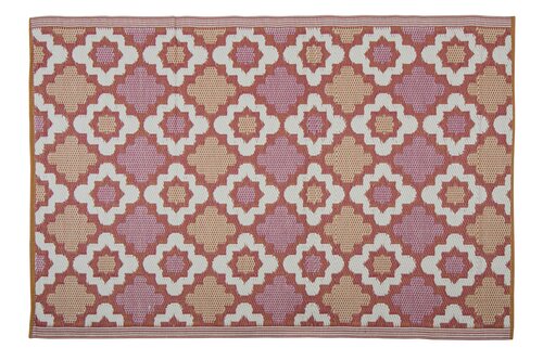 Buitenkleed L230x160-cm Diamond Pink/Honey