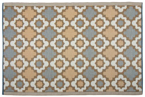 Buitenkleed PP 120 x 180 cm Diamond Groen/Honey
