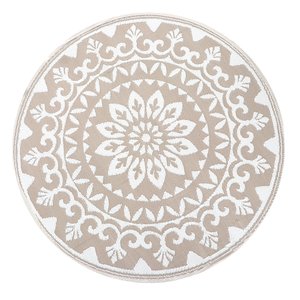 Buitenkleed rond mandala / palm design - ⌀ 150 cm - afbeelding 1