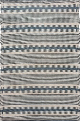 Buitenkleed Strepen - L230xB160cm Naturel/Zwart