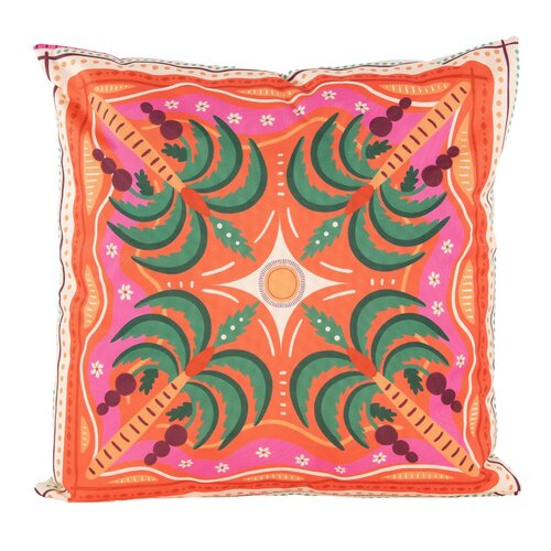 Buitenkussen Palmboom - 45x45cm Oranje