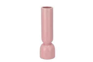 Bukan roze mat tube vaas 7x24cm - afbeelding 1